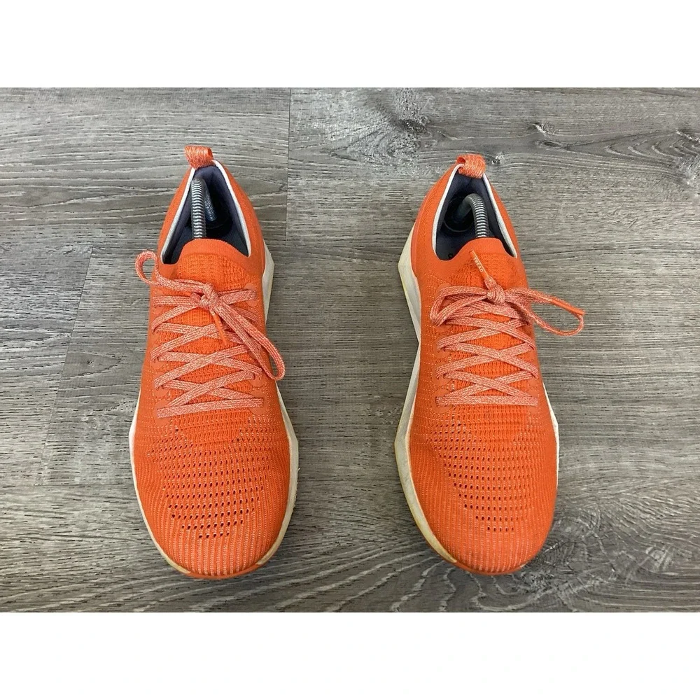 Allbirds Tree Flyer Shoes Mens 10.5 Orange Lace Up Athletic Running Sneakers